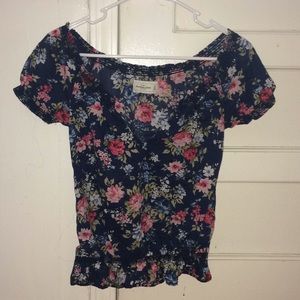 floral blouse from abercrombie & fitch